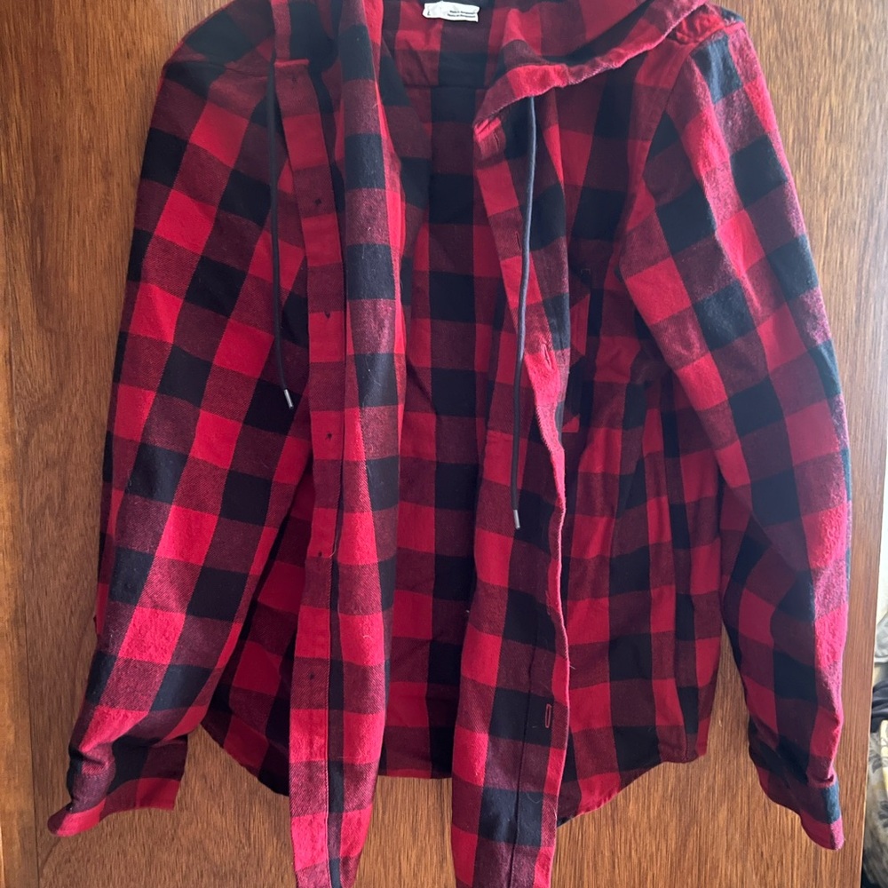 Original Use Red and Black Checkered Shirt